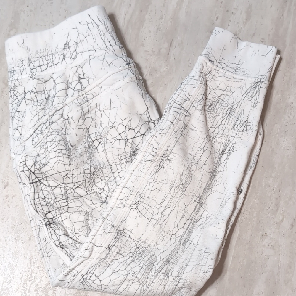 lululemon athletica White and Black Track Pants